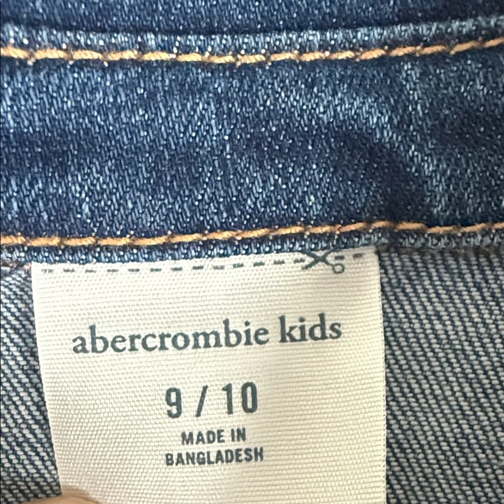 Abercrombie kids Girls' Dark Blue Denim Shirt Dress
